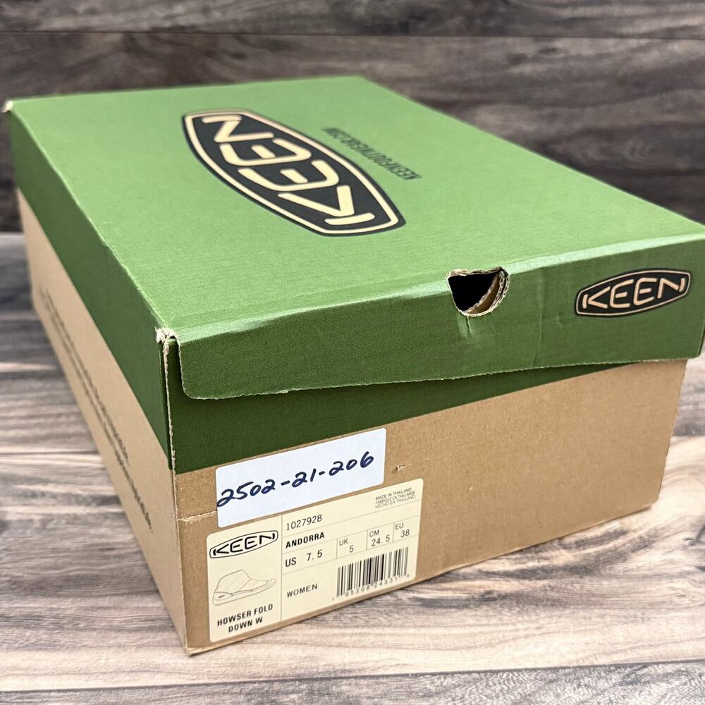 NIB Keen 7.5 38 Howser Fold Down Warm Indoor Outdoor Slip On Boots Andorra - Picture 10 of 10